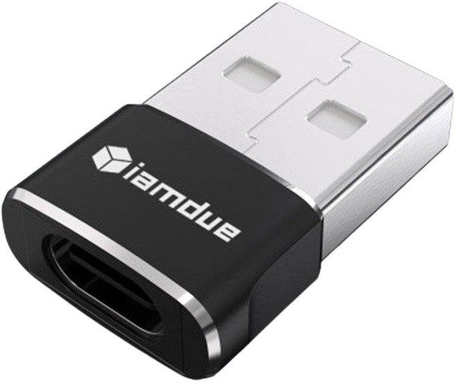 아이엠듀 USB C타입-A 2.0 변환 젠더, 1개