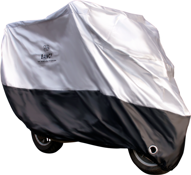 BANCY 옥스포드 210D 오토바이커버, 실버 + 블랙