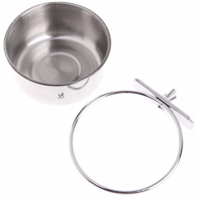 딩동펫 새장 스텐 앵무새 모이통, 1개