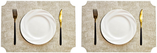 마켓피오 호텔식 고급 테이블매트, 타입5, 45 x 30 cm, 2개