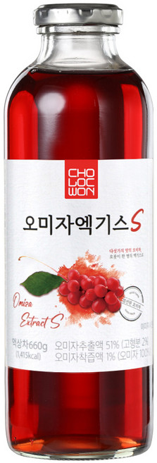 초록원 오미자엑기스S, 660g, 1개
