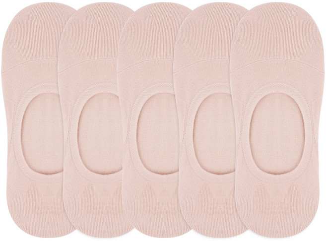 두발로 여성용 안벗겨짐 자물쇠 페이크삭스 5켤레