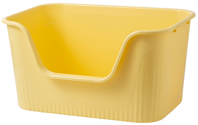 레드퍼피 고양이 무지 화장실, 옐로우, 1개