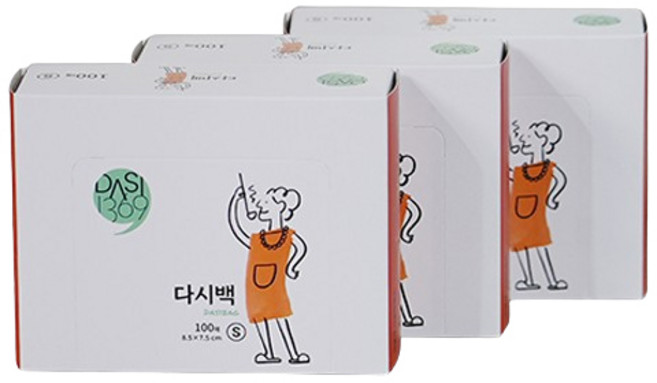 다시1369 다시백, 소(S), 100개입, 3개