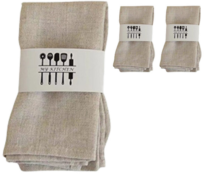 블럭마트 테이블 식탁 면 키친크로스, 베이지, 3개