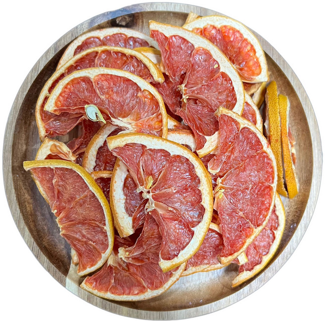 바삭하게 말린 건조자몽 반절컷, 200g, 1개