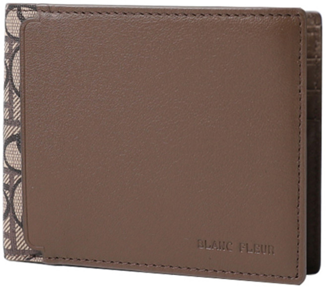 블랑플뢰르 남성용 시그니처 포켓 가죽 반지갑