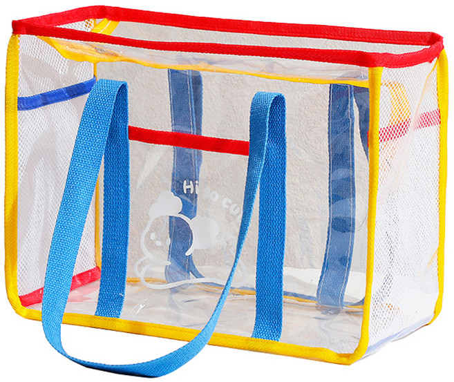 뷰레이터닷컴 큐트 투명 방수 수영가방, 블루