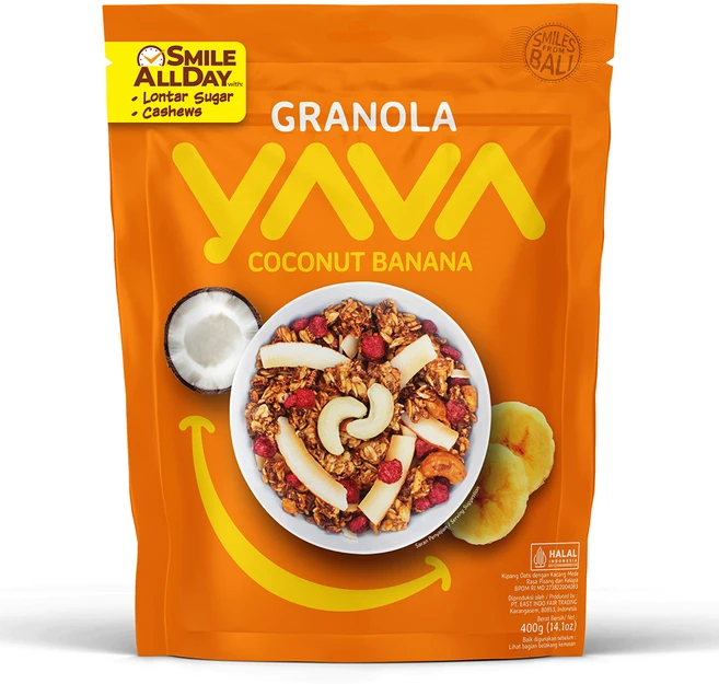 야바 코코넛 바나나 그래놀라, 400g, 1개 - 쿠팡