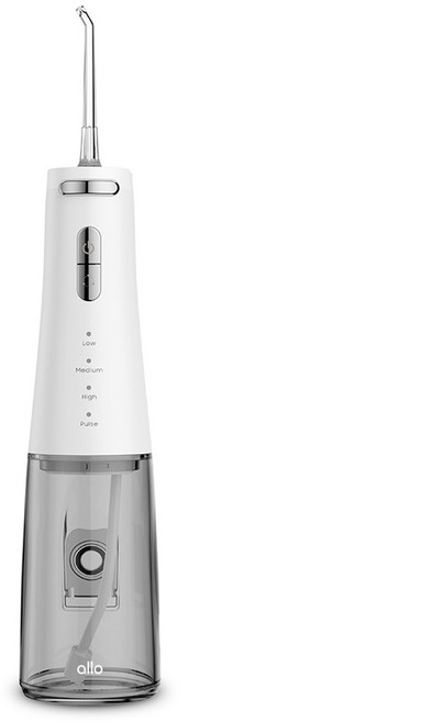 알로코리아 덴픽션 휴대용 무선 프리미엄 구강세정기, AWF1R, 화이트