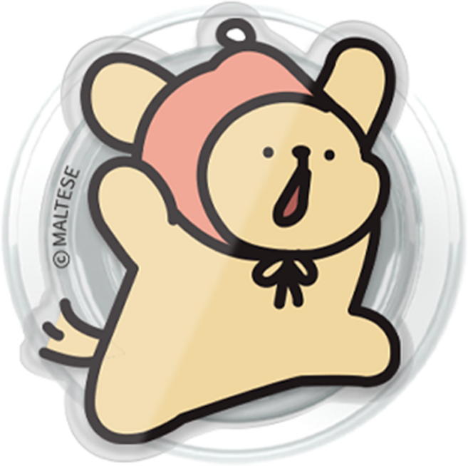 Maltese線條小狗手機支架, 1個, 餃子黃金獵犬