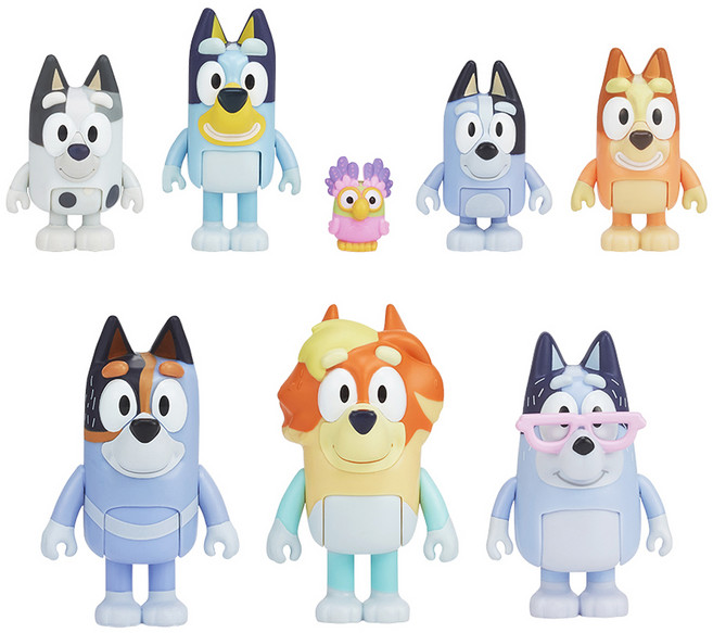 블루이 패밀리 피규어 S7 8종, 1세트