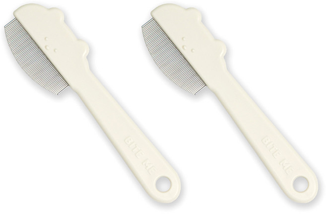 바잇미 반려동물 젤리곰 라운드 페이스콤 브러쉬 14 x 4 cm, 아이보리, 2개