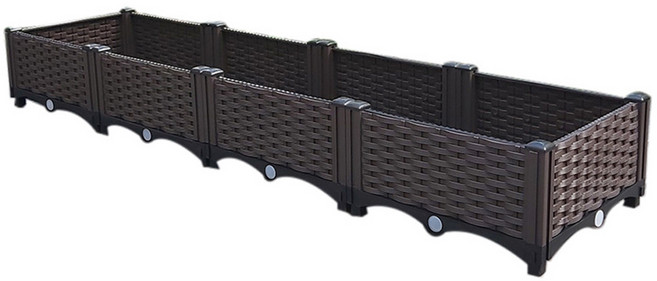 마쉬매리골드 인테리어 소품 가드닝 플랜트박스, 1단 4칸, 1개