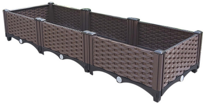 마쉬매리골드 인테리어 소품 가드닝 플랜트박스, 1단 3칸, 1개