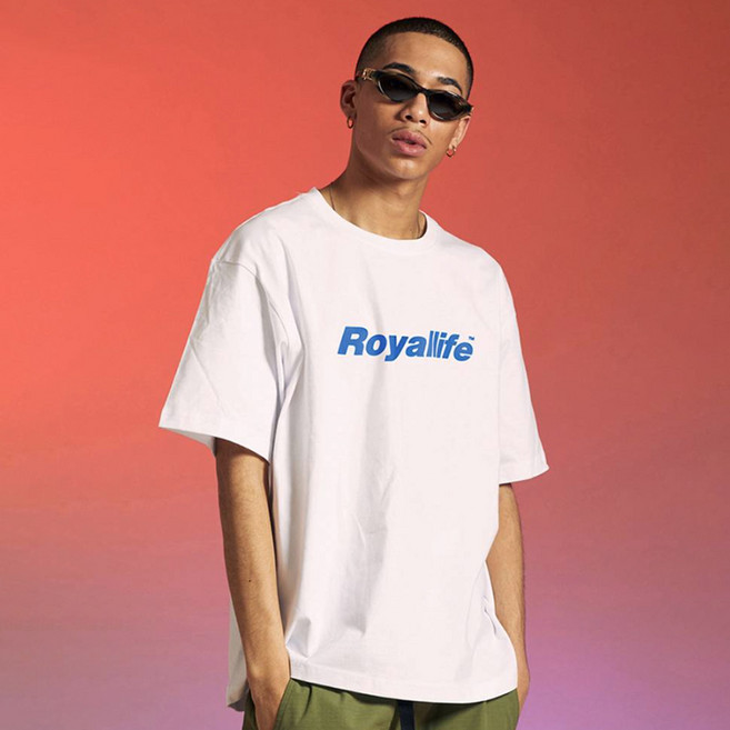 Royallife 남녀공용 오리지널 로고 통기성 반팔티셔츠 RL001