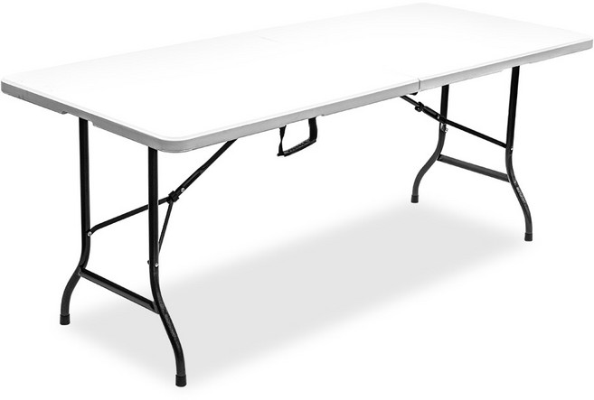로티캠프 브로몰딩 접이식 테이블 1800, 화이트
