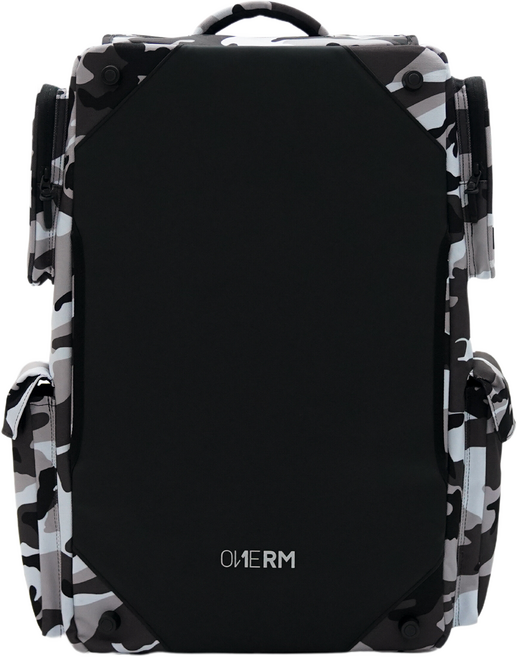 원알엠 몬스터 QS 코듀라 백팩 55L, 화이트 카모, 1개