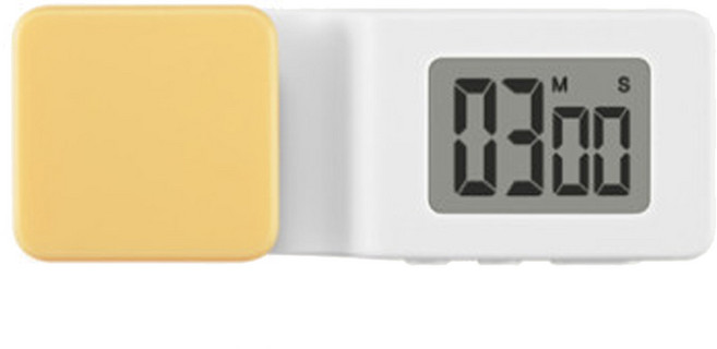 드레텍 클립 주방 타이머, 옐로우, 1개