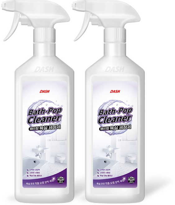 DASH 배쓰팝 욕실청소세제, 750ml, 2개
