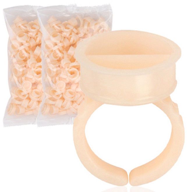 라몽 래쉬몬스터 실리콘 링컨테이너 고급형 듀얼타입 100p, 베이지계열, 2개