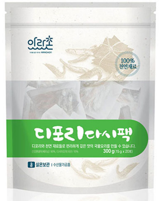 아라촌 디포리 다시팩 20p, 1개, 300g