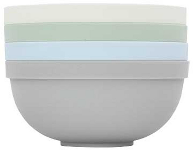 심플 나들이 캠핑 파티 씨리얼 볼 세트, 혼합색상, 4개