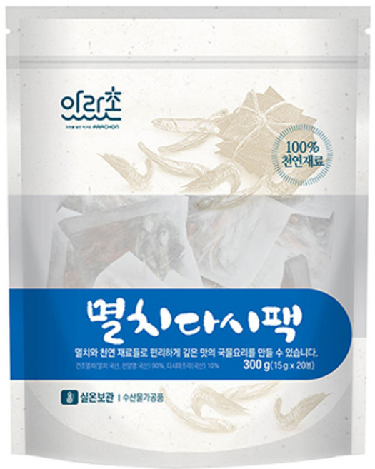 아라촌 멸치 다시팩 20p, 300g, 1개