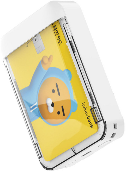 뉴클 맥세이프 카드수납 보조배터리 5000mAh 멀티단자, NCPB-5K-11-XYH, 화이트