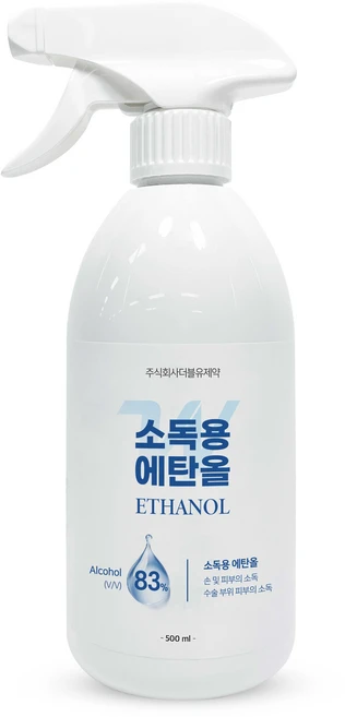 더블유제약 소독용 에탄올 스프레이, 1개, 500ml - 쿠팡