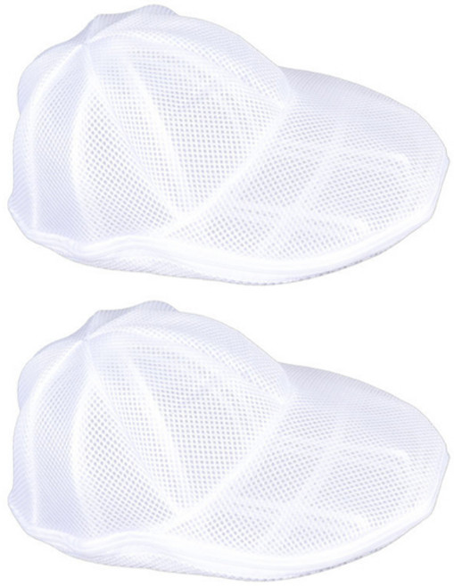 세탁기 모자 전용 세탁망, 화이트, 2개