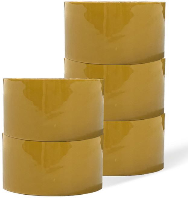 베어파우 경포장 박스테이프 48mm x 40m, 황색, 5개