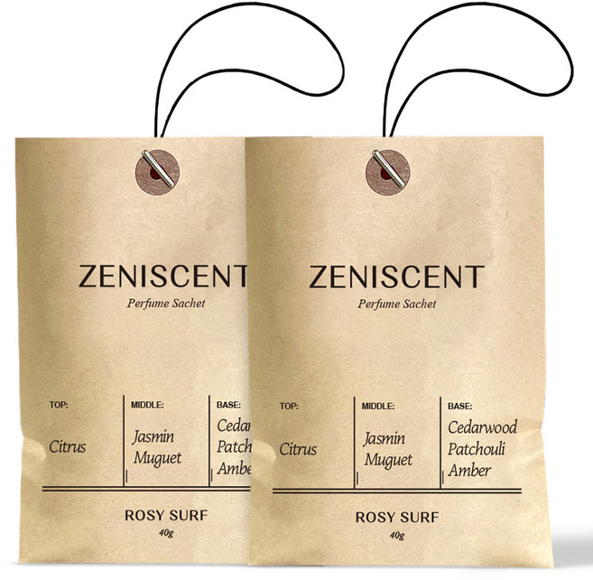 제니센트 퍼퓸 사쉐 본품, 40g, 2개, 로지 서프