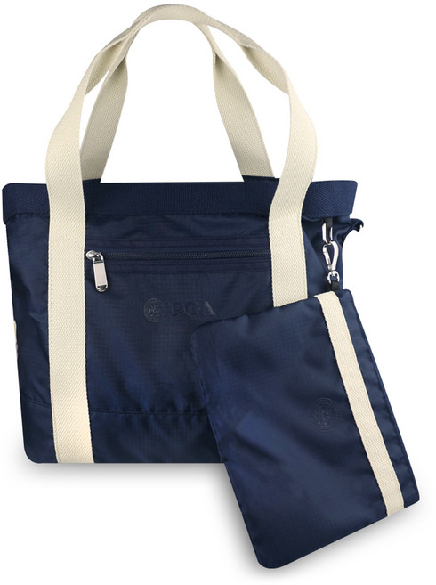 PGA투어 여성 골프 패커블 숄더백 + 겉파우치 세트 BG12, 블루, 1개