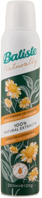 바티스트 네추럴리 드라이 샴푸 그린티＆캐모마일 120g, 200ml, 1개