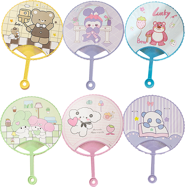 해피아이 왕부채 6종 세트 38cm, 랜덤발송, 1세트