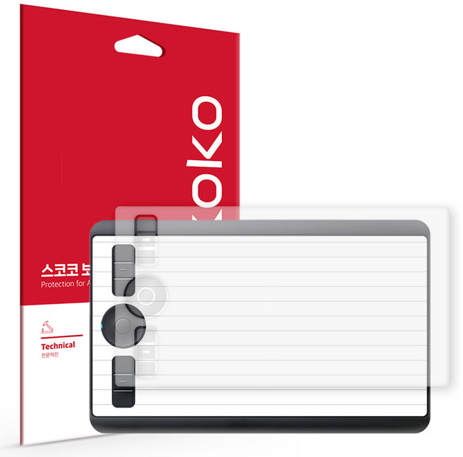 스코코 종이질감 태블릿 액정보호필름 세트, 1세트