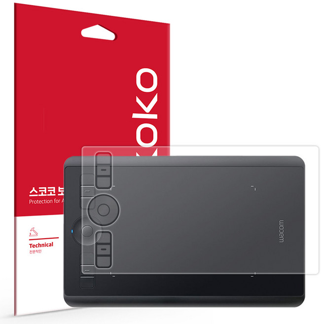 스코코 하이브리드 태블릿 액정보호필름 세트, 1세트