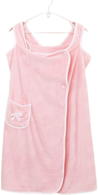 헬씨닷 칼라 원피스형 비치타월, 핑크, 1개