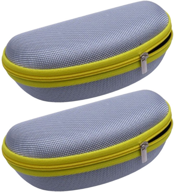 헬씨닷 칼라 지퍼 안경 파우치, 그레이, 2개