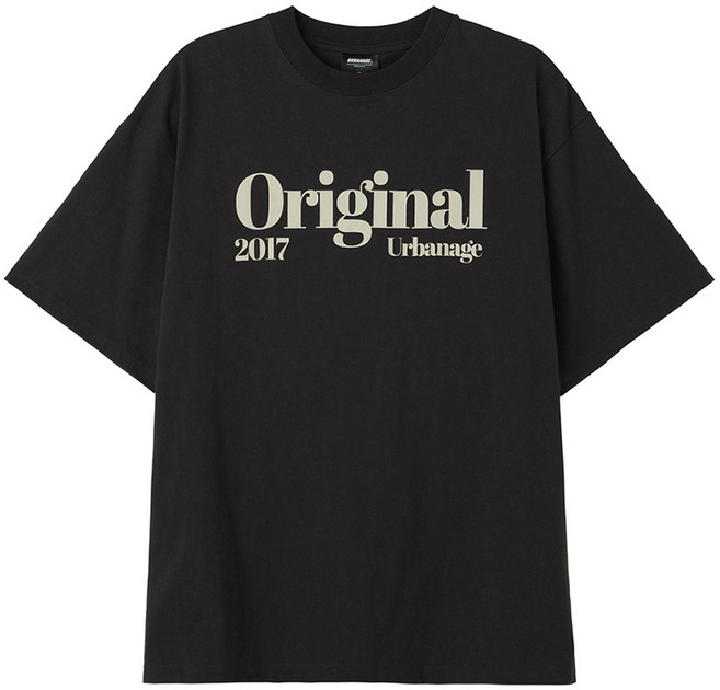 어반에이지 남녀공용 오리지날 2017 오버 반팔 면 티셔츠