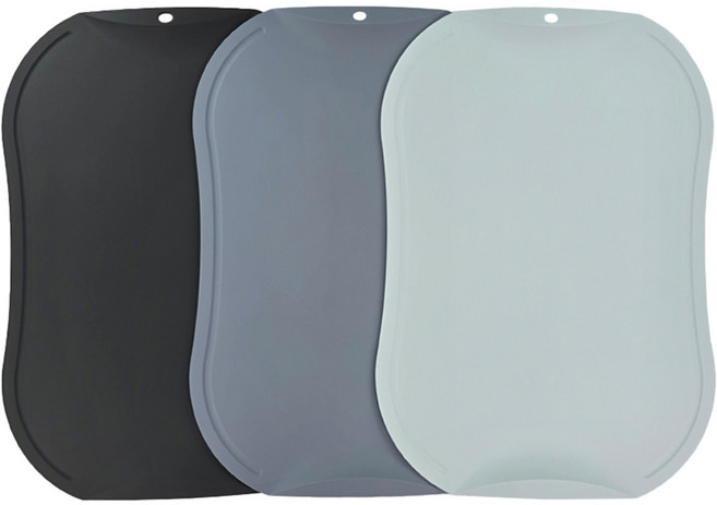 도블레 칼집 나지 않는 도마 대 3종 세트, 1세트, 차콜 + 블루그레이 + 스카이블루