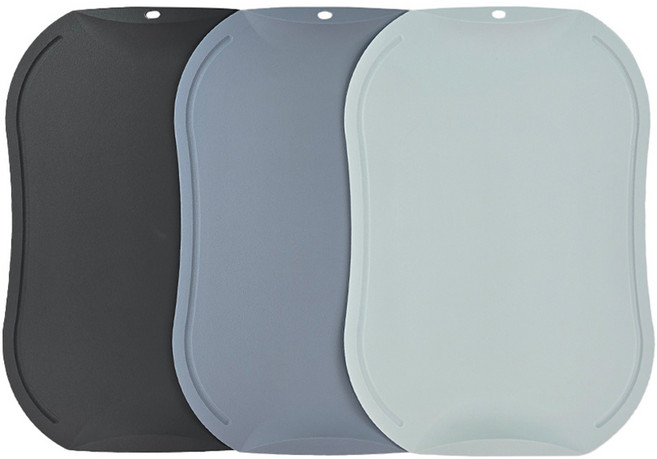 도블레 칼집 나지 않는 도마 중 3종 세트, 1세트, 차콜 + 블루그레이 + 스카이블루