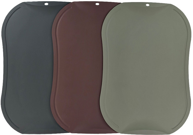 도블레 칼집 나지 않는 도마 대 3종 세트, 1세트, 차콜 + 버건디 + 카키