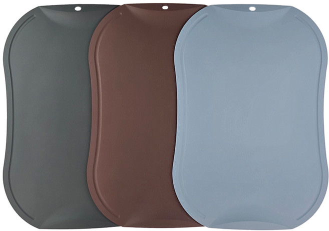 도블레 칼집 나지 않는 도마 대 3종 세트, 1세트, 차콜 + 버건디 + 블루그레이