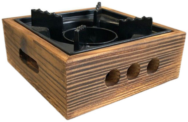 뉴비아 사각 우드 워머 MWR-2020, 화로(18 x 18 cm), 1개