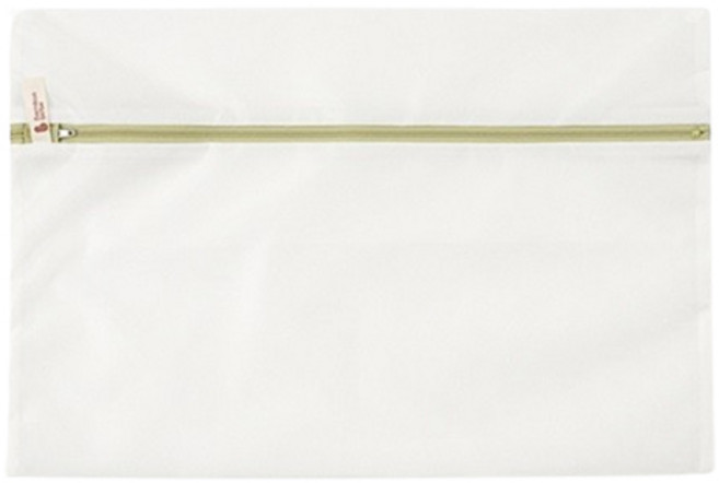 밤부베베 세탁망 촘촘 사각, 화이트, 1개