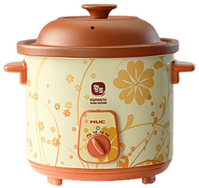 엔유씨 황토 슬로우쿠커 꽃 3.5L, NSC-3052