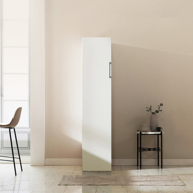 장인가구 E0 플레이트 주방 수납장 400 방문설치, 크림화이트