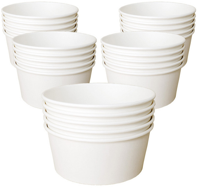 블룸엣홈 전자레인지용 종이용기 뚜껑미포함 1350ml, 25개, 1세트